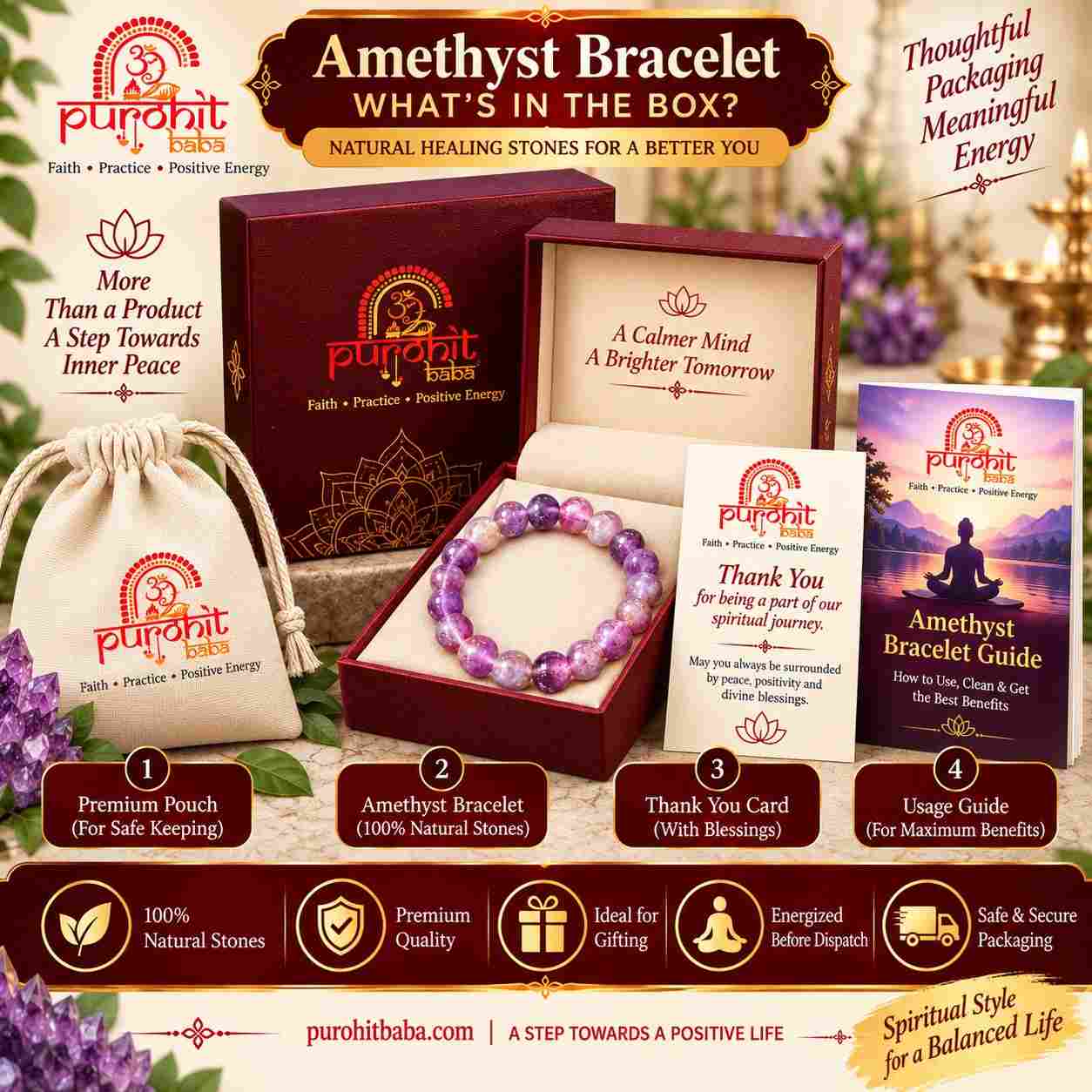 Amethyst bracelet